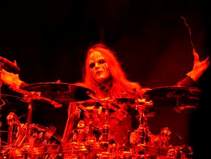 Joey Jordison baterista de Slipknot, en un concierto en Columbus, Ohio en mayo de 2009.
