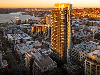 El rascacielos Kiara, en Seattle (Washington), comprado por Amancio Ortega, en una imagen de la promotora.