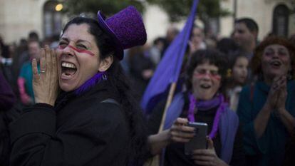 Manifestación del día de la mujer de 2018 en Sevilla.