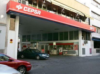 Una gasolinera de Cepsa en Madrid