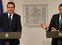 Los presidentes de CEOE, Antonio Garamendi (izquierda), y Cepyme, Gerardo Cueva.