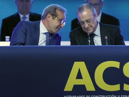 Marcelino Fernández Verdes (izquierda), junto a Florentino Pérez.