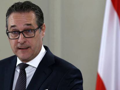 El vicecanciller austriaco, Heinz-Christian Strache, el pasado febrero en Viena. 