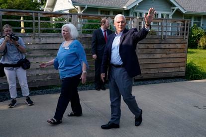 El exvicepresidente Mike Pence en Des Moines, Iowa, la semana pasada.

Only Italy and Spain