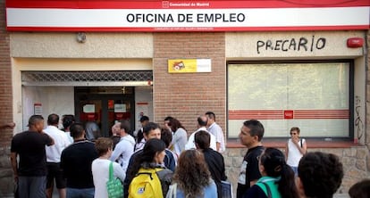 Una oficina de empleo de Collado Villalba, Madrid.