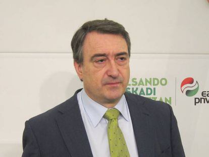 El portavoz del PNV en el Congreso de los Diputados, Aitor Esteban.