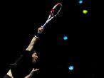 Tennis - ATP Finals - The O2, London, Britain - November 15, 2020 Austria's Dominic Thiem in action during his group stage match against Greece's Stefanos Tsitsipas Action Images via Reuters/Paul Childs