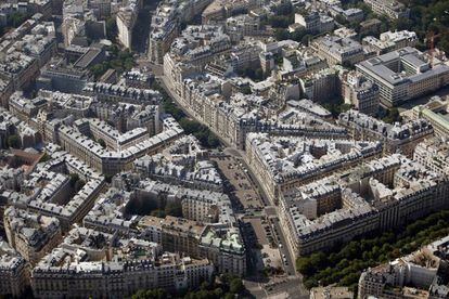 Zona residencial en el centro de París.