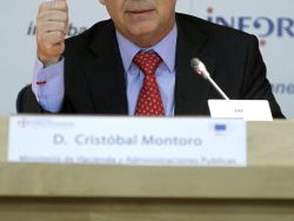 Crist&oacute;bal Montoro, ministro de Hacienda y Administraciones P&uacute;blicas.