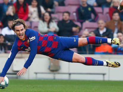 Griezmann, durante un duelo de esta temporada.