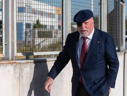 El comisario jubilado José Manuel Villarejo llegando a la Audiencia Nacional.