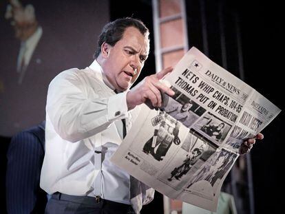 Una escena de 'Nixon in China' en la Den Kongelige Opera de Copenhague.