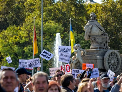 Manifestación en Madrid por la defensa de la sanidad pública.