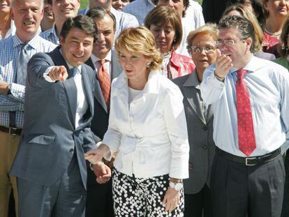 Gonz&aacute;lez, Aguirre y Granados en la campa&ntilde;a de 2007.