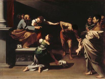 El Prado acoge entre el 5 de abril y el 31 de julio la exposición <i>El joven Ribera</i>, una muestra de la obra del pintor español durante su estancia en Roma y Nápoles. Este cuadro representa <i>El juicio de Salomón</i>, pintado entre 1609-10 y que está en la galería Borghese, de Roma.