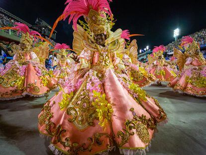 Desfiles del Carnaval de Río de 2020 en el Sambódromo de Sapucai el 24 de febrero de 2020.