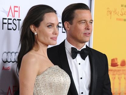 Angelina Jolie y Brad Pitt en el estreno de 'By the sea' en 2015.