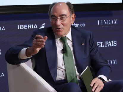 El presidente de Iberdrola, Ignacio Sánchez Galán, en el Foro Tendencias 2022, organizado por El Pais y Fundacion Telefonica. 