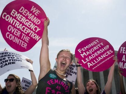Una protesta feminista en Estados Unidos. 