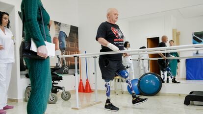 El sargento Oleksander T., en el Hospital de la Defensa.