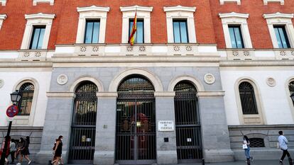Fachada del Tribunal de Cuentas, en Madrid.