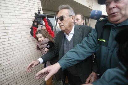 El expresidente de la Diputación de Castellón Carlos Fabra ante los juzgados.