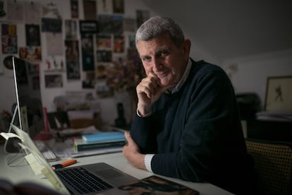 José Manuel Pérez Tornero, nuevo presidente de RTVE, en su domicilio en Sant Cugat del Vallés el 25 de febrero.