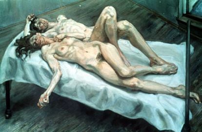 Dos mujeres yaciendo (1915), obra del pintor expresionista Egon Schiele