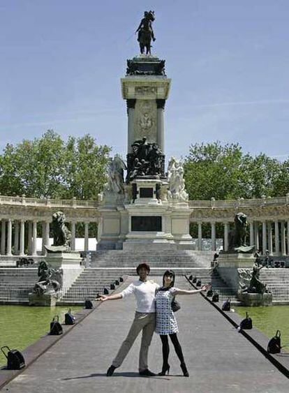 Tamara Rojo y Carlos Acosta, en el escenario del Retiro.