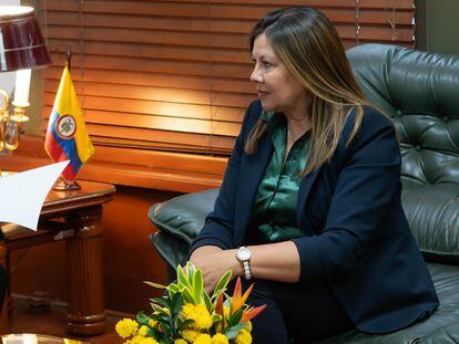 Luz Adriana Camargo en Bogotá (Colombia), unas pocas horas después de ser elegida fiscal general de la Nación.