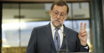 El presidente en funciones, Mariano Rajoy, este mi&eacute;rcoles. 