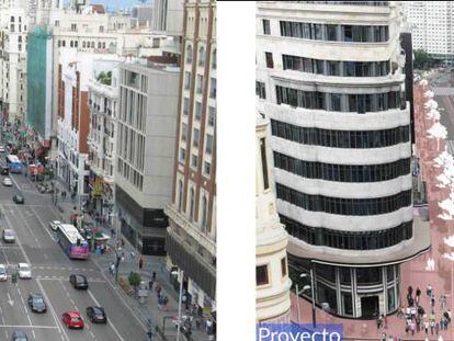 Recreaci&oacute;n de c&oacute;mo quedar&iacute;a la Gran V&iacute;a en la zona de Callao.