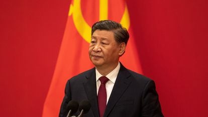 Xi Jinping pronunciaba el domingo un discurso durante el congreso del Partido Comunista Chino.
