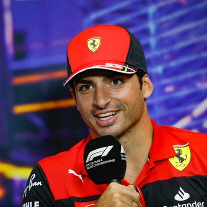 SAINZ Carlos (spa), Scuderia Ferrari F1-75, portrait, press conference during the Formula 1 Singapore Airlines Singapore Grand Prix 2022, 17th round of the 2022 FIA Formula One World Championship from September 30 to October 02, 2022 on the Marina Bay Street Circuit, in Singapore - Photo Antonin Vincent / DPPI
AFP7 
29/09/2022 ONLY FOR USE IN SPAIN