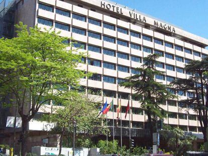 Fachada del hotel Villa Magna en Madrid.