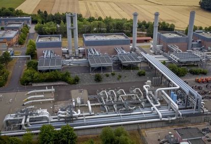 Una planta de almacenamiento de gas natural en Alemania.