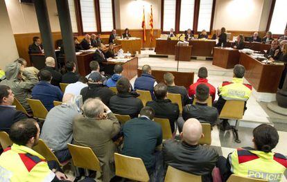 Los acusados en el juicio contra los Casuals. 