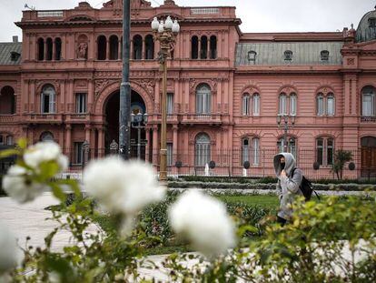 La Casa Rosada, sede del Ejecutivo, este viernes, en Buenos Aires (Argentina).