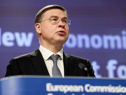 El vicepresidente de la Unión Europea, Valdis Dombrovskis.