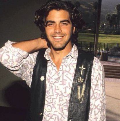 George Clooney en 1989, con 28 años.