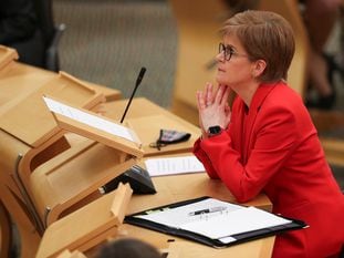 La ministra principal de Escoica, Nicola Sturgeon, el pasado martes en el Parlamento Autónomo