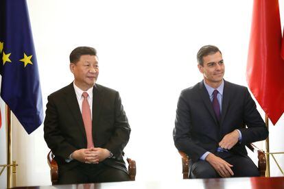  Xi Jinping y Pedro Sánchez, en La Moncloa en noviembre de 2018.
