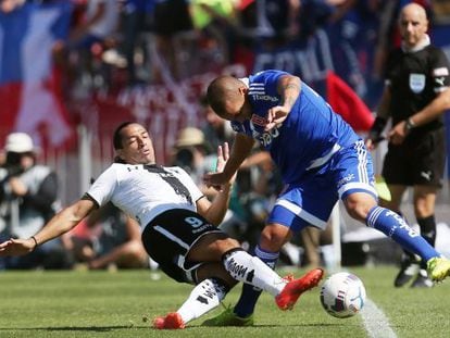 Disputa en el partido Colo Colo, Universidad de Chile