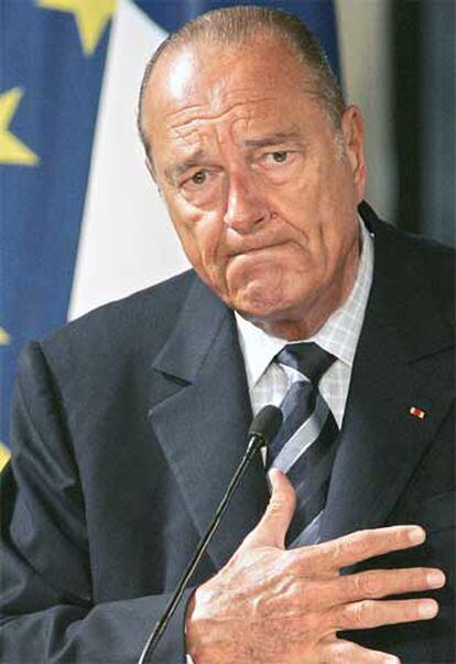 Jacques Chirac, el pasado lunes en el palacio del Elíseo.