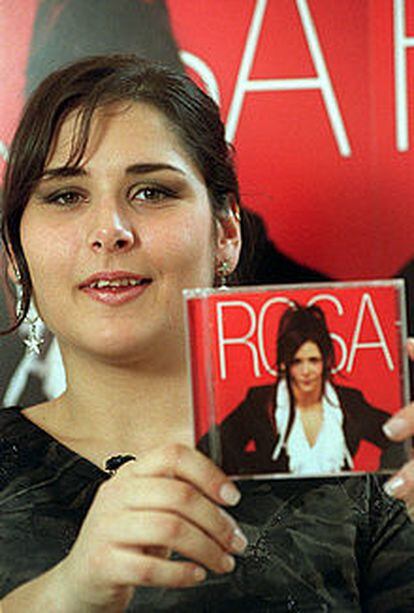 Rosa, el día de la presentación de su disco.