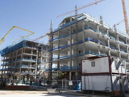 Obras de edificación de viviendas en Madrid