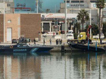 Cuatro presuntos narcos fallecen en Algeciras tras ser embestidos por una patrullera de Vigilancia Aduanera