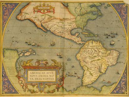 Mapa de la exposición "Pacífico. España y la aventura de la Mar del Sur"