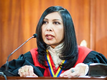 La presidenta del Tribunal Supremo de Justicia de Venezuela , Gladys Guti&eacute;rrez.