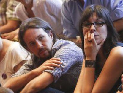 Pablo Iglesias asiste a una asamblea de Podemos el pasado junio.